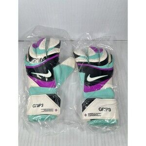 Size 8 Nike Grip 3 Goalkeeper Gloves Unisex Soccer Multicolor FB2998-010 NEW